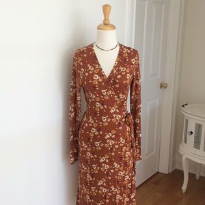 Early Fall wrap dress